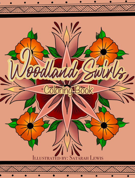Woodland Swirls Coloring Book PDF