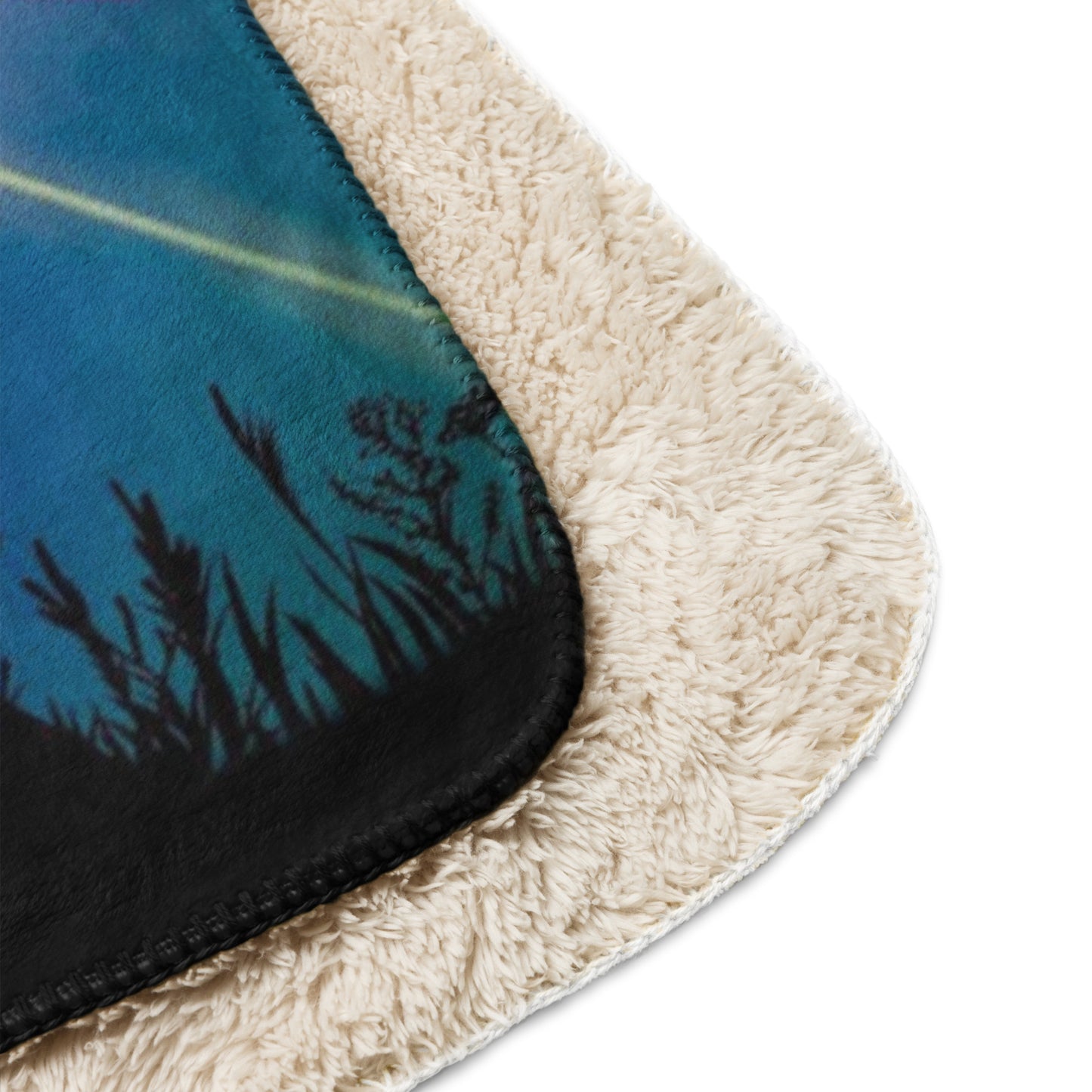 Sunrise Blossom Sherpa blanket